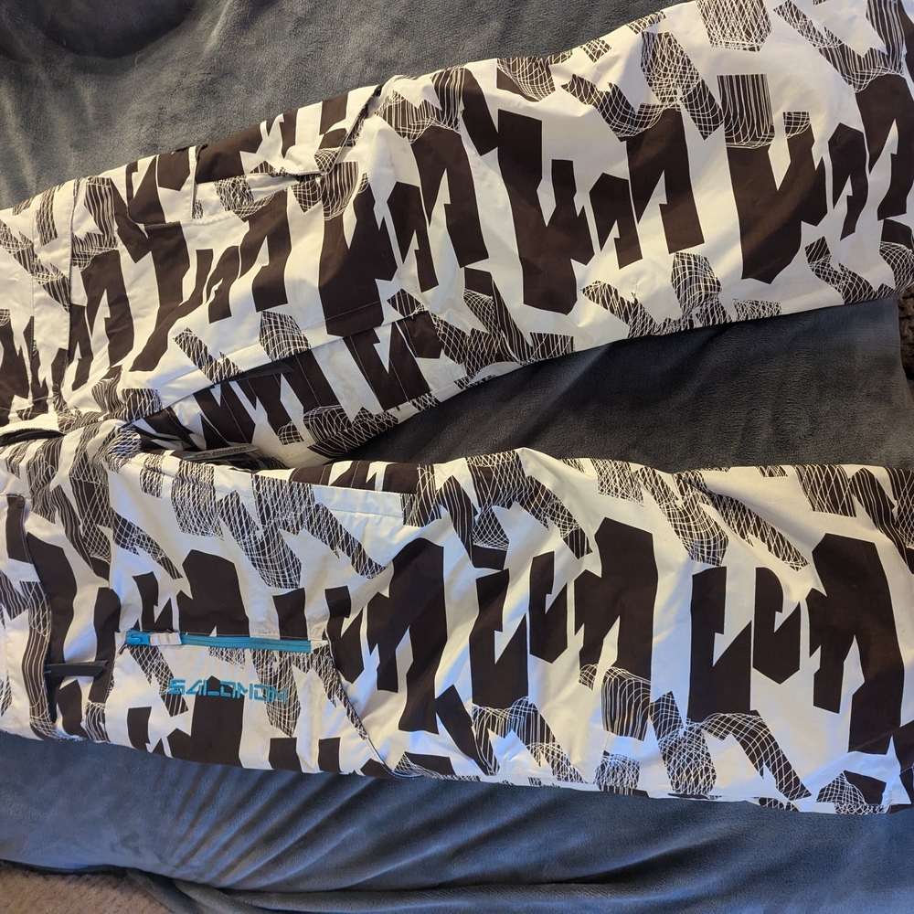 Salomon Black and Gray Pants